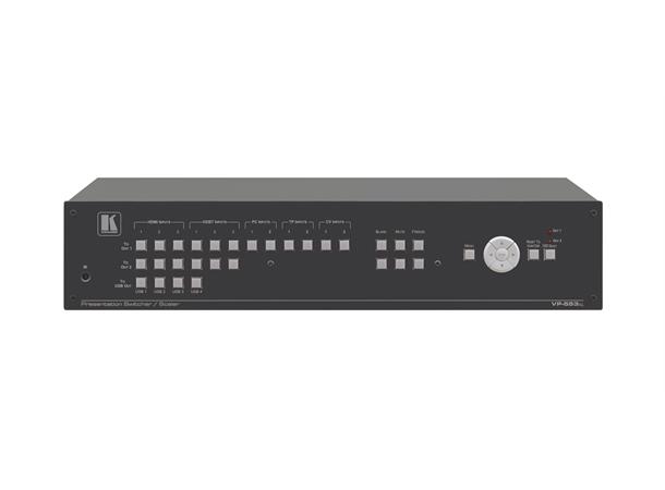 Kramer ProScale 12-Input PP Dual 2xDGKAT 3xHDBT 3xHDMI 2xVGA 5xUSB 